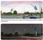 Salford Quays Cranes Proposal for M602 Roundabout